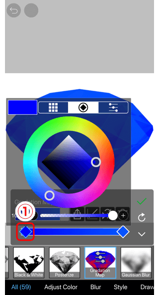 ibisPaint苹果画画教程之滤镜: 渐变图—手机绘画67