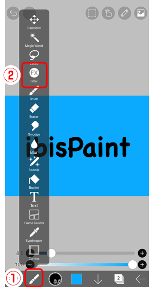 ibisPaint教你用手机画插画之滤镜: 发光 (内)—手机绘画75