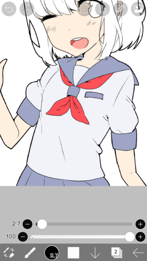 11 塗りつぶしで下塗りをしよう Ibispaintの使い方