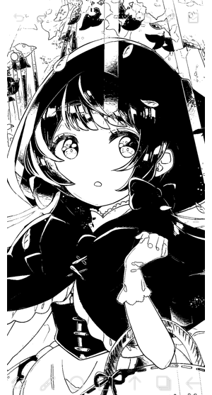 87 フィルター 色調整 2値化 Ibispaintの使い方